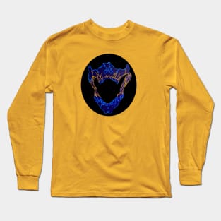 Partial Skull Long Sleeve T-Shirt